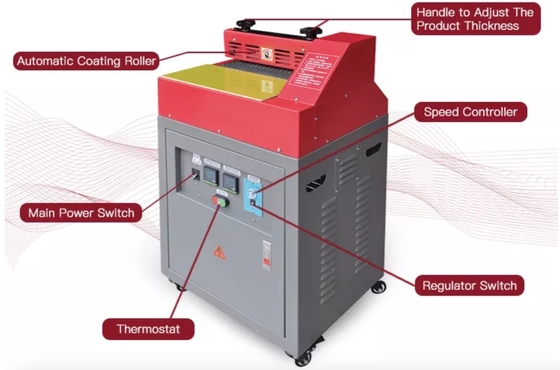 Customized Width Hot Melt Glue Coating Machine Glue Applicator Roller Machine