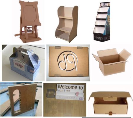 Honeycomb Board Cutting Machine 1500mm/S Cardboard Grey Paper Board Pvc With V-Cut