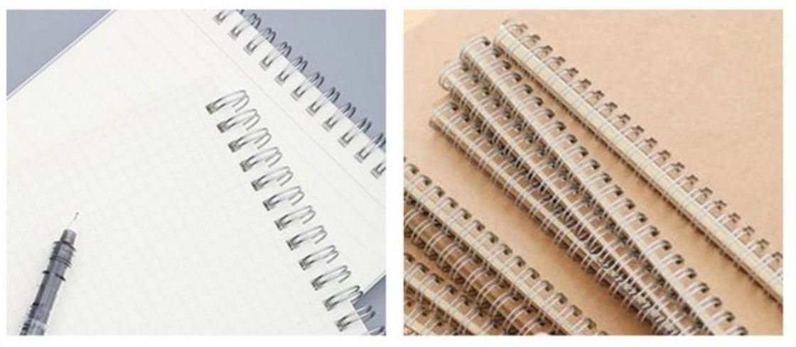 Semi Auto Double Loop Wire Binding Machine Small Exercise Book Making Calendar Double Wire Post Press Equipment