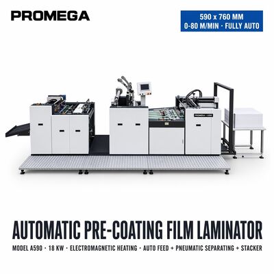 Electric Automatic Pre-coating Film Laminating Machine for Paper & Plastic with High-Speed Motor (0-80 M/min)